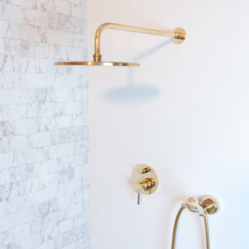 Unlacquered Brass Brass Concealed Shower