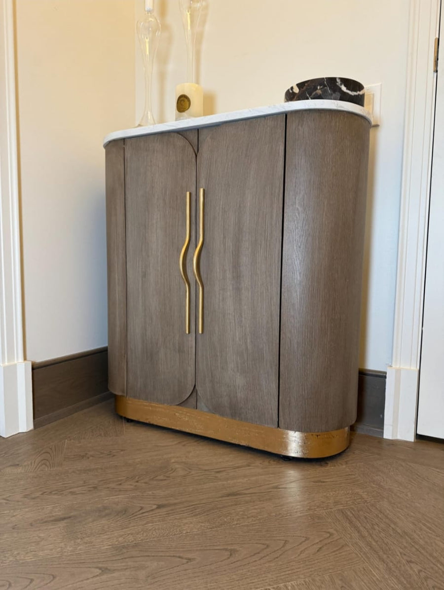 Modern Curved Arch Brass Cabinet Handles - Elevate Your Space