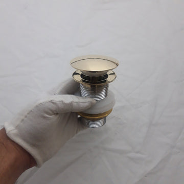 solid brass pop up button sink drain push up button
