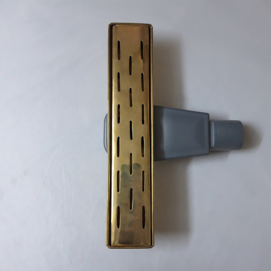 Unlacquered solid brass Rectangular Linear Shower Drain,Bathroom Floor Drain, Shower Floor Drain