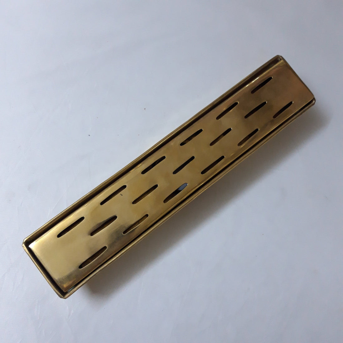 Unlacquered solid brass Rectangular Linear Shower Drain,Bathroom Floor Drain, Shower Floor Drain