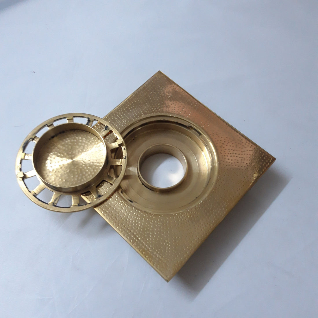 UnLacquered Brass Square Shower Floor Drain with Removable Cover-Antique Brass Shower Square drain