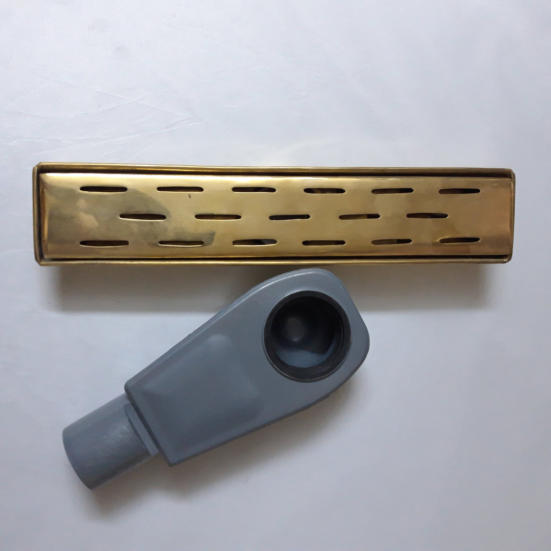 Unlacquered solid brass Rectangular Linear Shower Drain,Bathroom Floor Drain, Shower Floor Drain