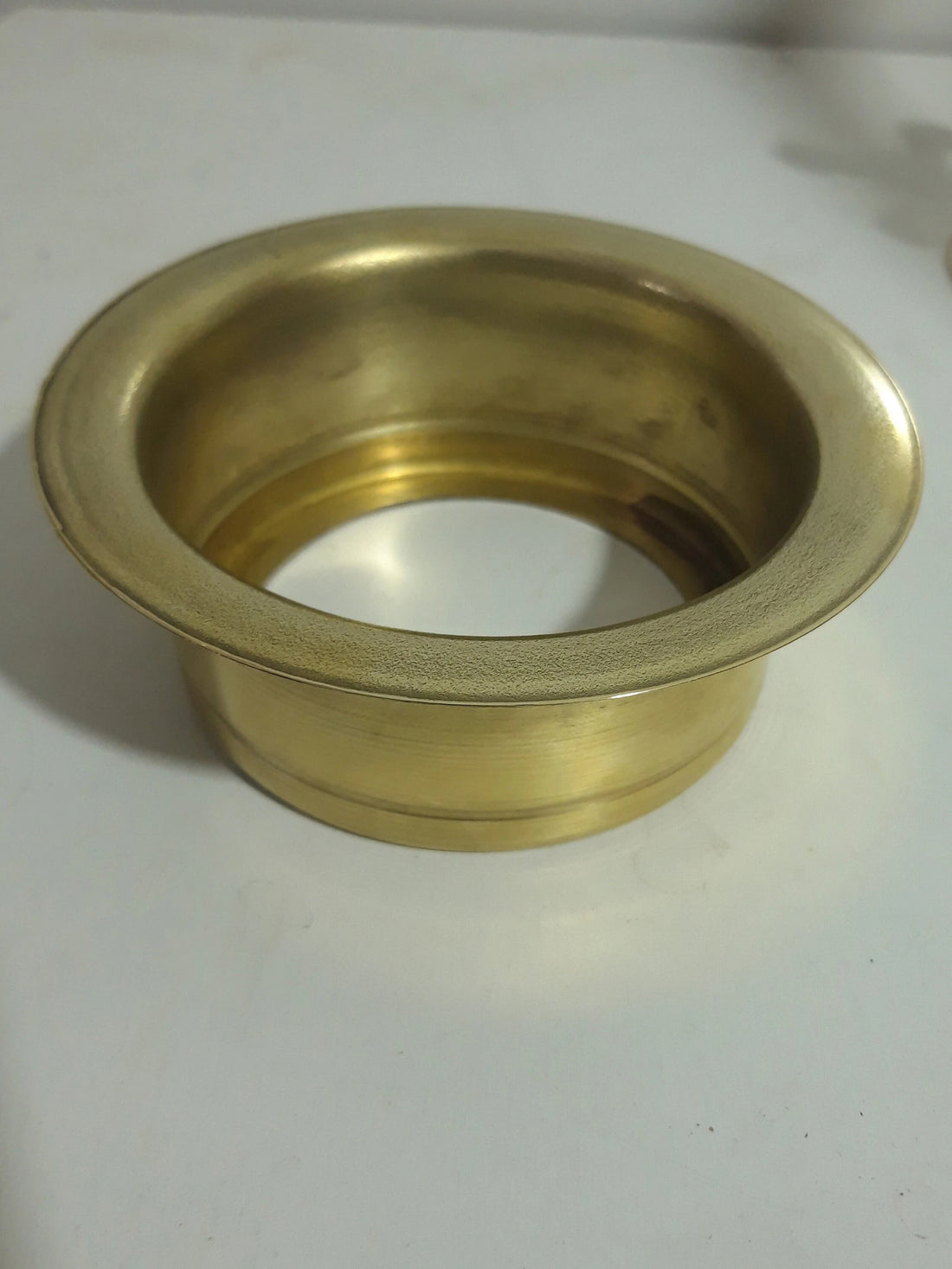unlacquered solid brass flange disposal kitchen sink drain strainer , disposal sink flange